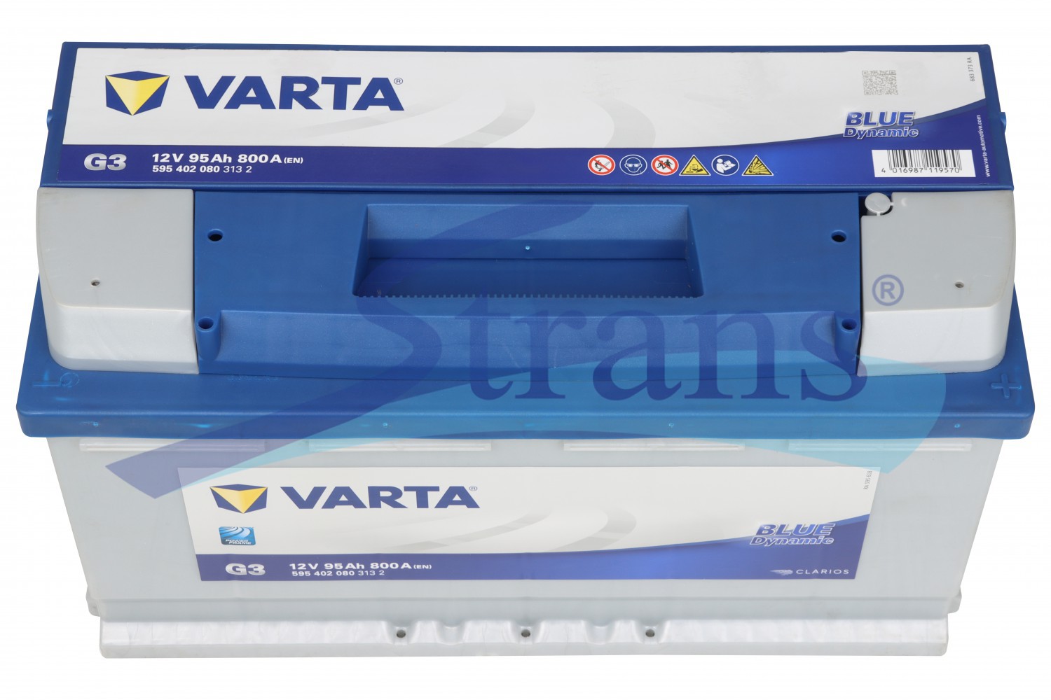 Акумулятор Varta 12V 95Ah 800A Varta Blue Dynamic R+ 353*175*190Mm